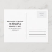 Hübsche Kalligrafie | Adressänderung Ankündigungspostkarte (Rückseite)