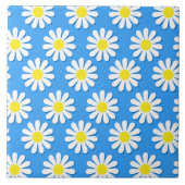 Hübsche Kamille-Blume Fliese (Vorderseite)