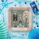 Hübsche Kaninchen-Papierplatten Pappteller (Party)