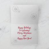 Hübsche Kaninchen Schneeflocken Weiße Weihnachten (Innenseite)