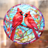 Hübsche Kardinäle Fensteraufkleber (Blatt 2)