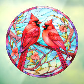 Hübsche Kardinäle Fensteraufkleber (Blatt 3)