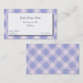 Hübsche karierte Geschäfts-Karte Visitenkarte (Vorne/Hinten)