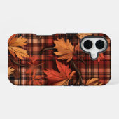 HÜBSCHE KARIERTE PATTERN- UND AUTUMNSTÜCKE iPhone 16 HÜLLE (Rückseite (Horizontal))