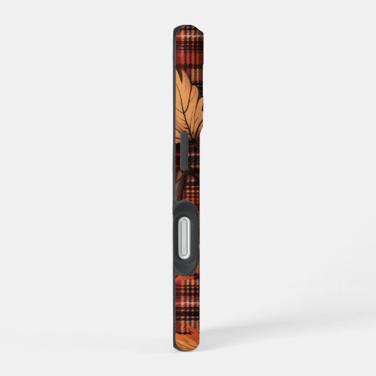 HÜBSCHE KARIERTE PATTERN- UND AUTUMNSTÜCKE iPhone 16 HÜLLE (Rechte Seite)