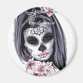 Hübsche Karnevalmaske Magnet (Vorne)