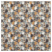 Hübsche Kätzchen Stoff (Muster)