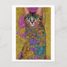 Hübsche Katze - im Stil von Klimt