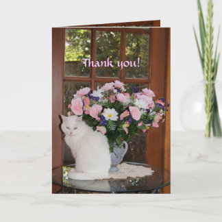 Hübsche Katze individuell anpassen Vielen Dank Dankeskarte