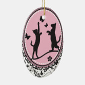 Hübsche Katze Keramik Ornament (Rechts)