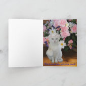 Hübsche Katze/Muttertag der kleinen Kinder Karte (Innenseite)