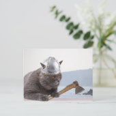 Hübsche Katze Postkarte (Stehend Vorderseite)