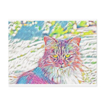 Hübsche Katze schlicht - Geburtstag oder jeder and