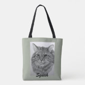 Hübsche Katze Squeek Tasche (Rückseite)