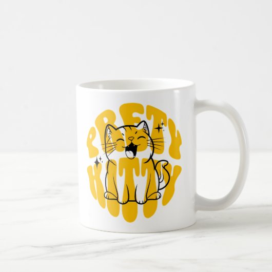 Hübsche Katze süße Katze Kaffeetasse (Rechts)