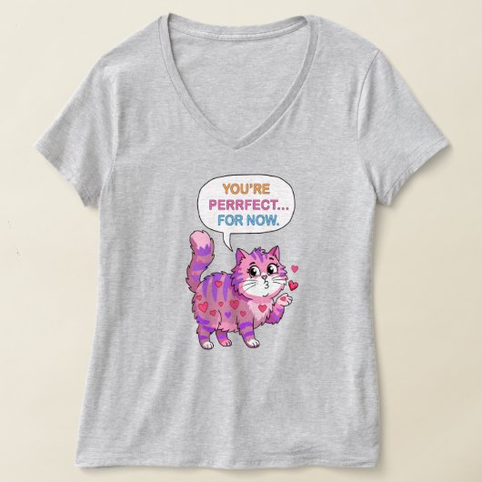 Hübsche Katze T-Shirt (Ablage )