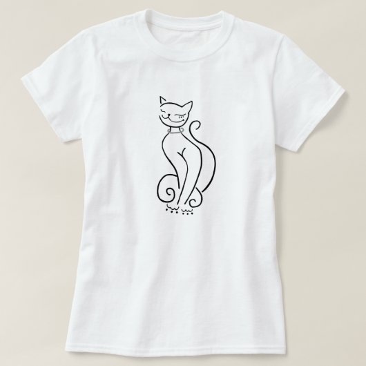 Hübsche Katze T-Shirt (Design vorne)