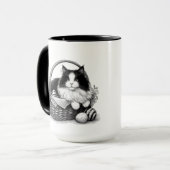 Hübsche Katze Tasse (Vorderseite Links)