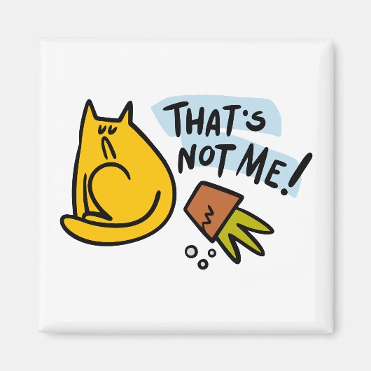 Hübsche Katze und ein gestürzter Blume Magnet (Vorne)