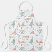 Hübsche Katzen im Niedlichen Stil Schürze (Vorderseite)
