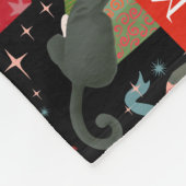 Hübsche Katzen in Weihnachtskästen Personalisiert Fleecedecke (Ecke)
