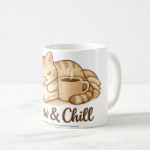 Hübsche Katzen-Kaffeetasse – Geschenk für Katzenli Kaffeetasse (VorderseiteRechts)