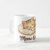 Hübsche Katzen-Kaffeetasse – Geschenk für Katzenli Kaffeetasse (Vorderseite Links)