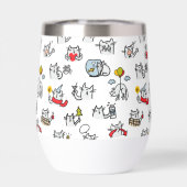 Hübsche Katzen, Milch und Magie. (Rückseite)