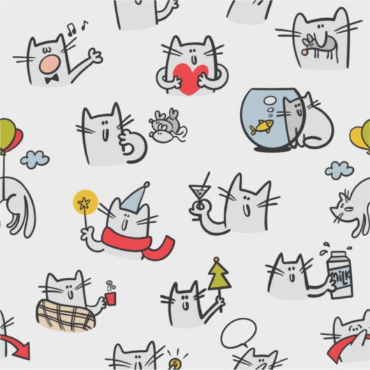 Hübsche Katzen, Milch und Magie. Aufkleber (Vorderseite)