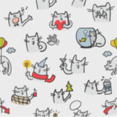 Hübsche Katzen, Milch und Magie. Aufkleber (Vorderseite)