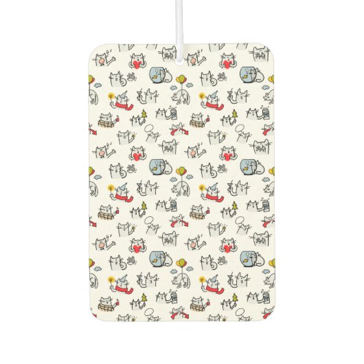 Hübsche Katzen, Milch und Magie. Autolufterfrischer (Vorderseite)