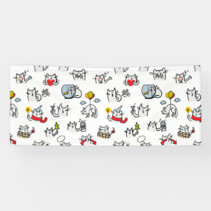 Hübsche Katzen, Milch und Magie. Banner