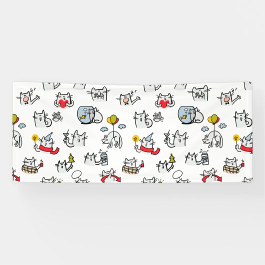 Hübsche Katzen, Milch und Magie. Banner (Horizontal)