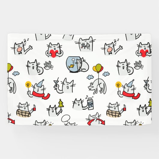 Hübsche Katzen, Milch und Magie. Banner (Horizontal)