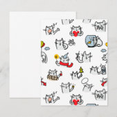 Hübsche Katzen, Milch und Magie. Begleitkarte (Vorne/Hinten)