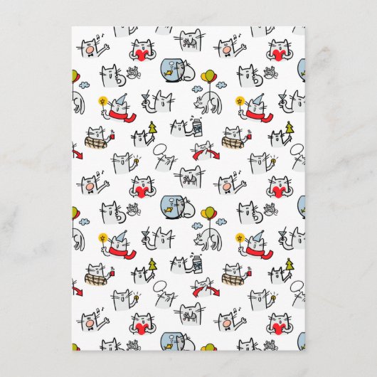 Hübsche Katzen, Milch und Magie. Begleitkarte (Vorderseite)