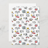 Hübsche Katzen, Milch und Magie. Begleitkarte (Vorne/Hinten)