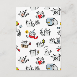 Hübsche Katzen, Milch und Magie. Begleitkarte
