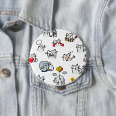 Hübsche Katzen, Milch und Magie. Button (Beispiel)