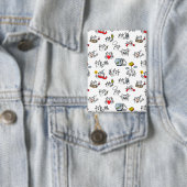 Hübsche Katzen, Milch und Magie. Button (Insitu)