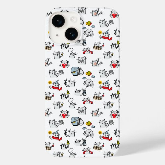 Hübsche Katzen, Milch und Magie. Case-Mate iPhone Hülle (Rückseite)