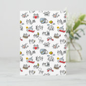 Hübsche Katzen, Milch und Magie. Dankeskarte (Stehend Vorderseite)