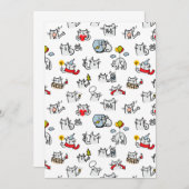 Hübsche Katzen, Milch und Magie. Dankeskarte (Vorne/Hinten)