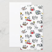 Hübsche Katzen, Milch und Magie. Dankeskarte (Vorne/Hinten)