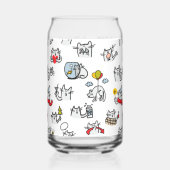 Hübsche Katzen, Milch und Magie. Dosenglas (Rückseite)