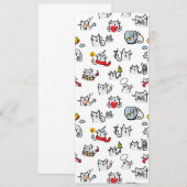 Hübsche Katzen, Milch und Magie. Einladung (Vorne/Hinten)