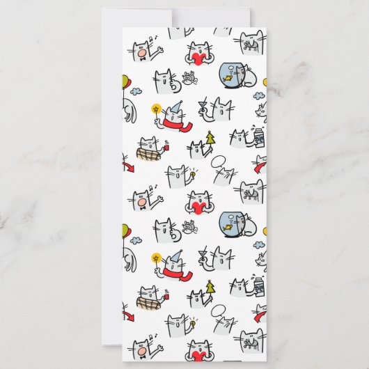 Hübsche Katzen, Milch und Magie. Einladung (Vorderseite)