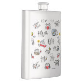 Hübsche Katzen, Milch und Magie. Flachmann (Rechts)