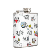 Hübsche Katzen, Milch und Magie. Flachmann (Rechts)