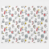 Hübsche Katzen, Milch und Magie. Fleecedecke (Vorderseite (Horizontal))